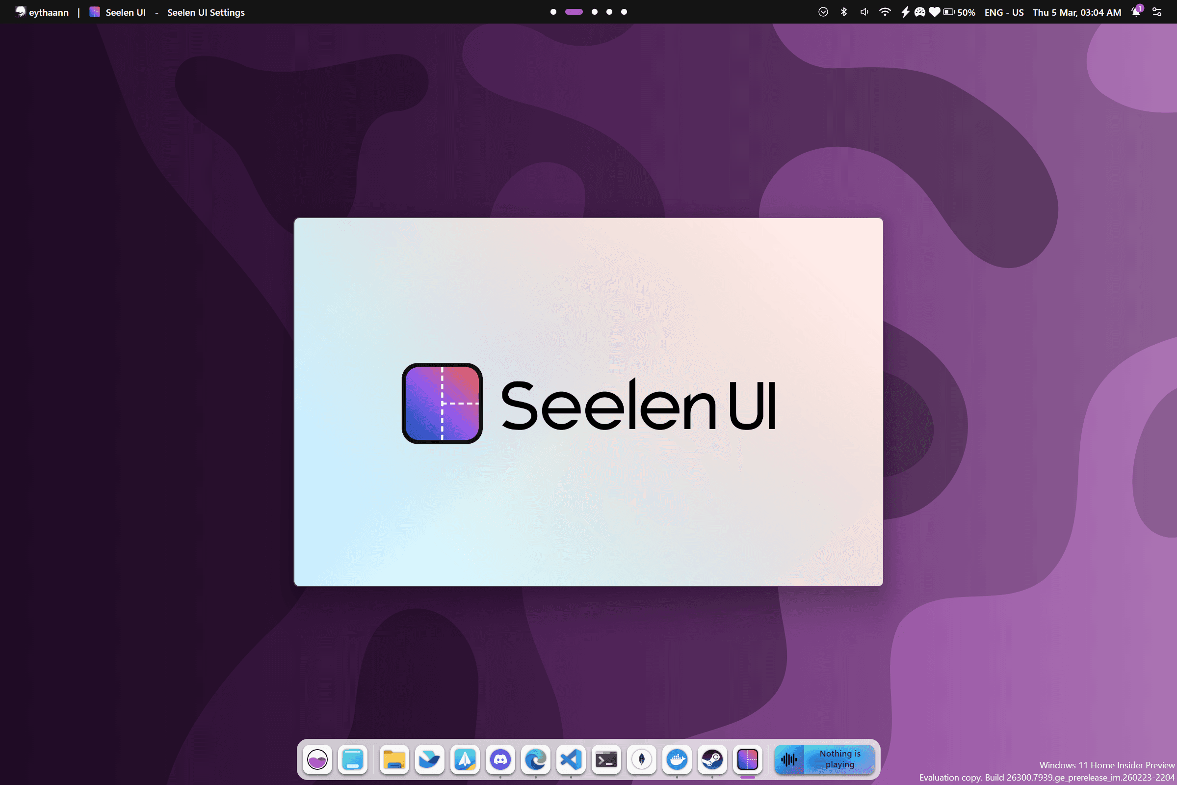 Seelen UI main preview
