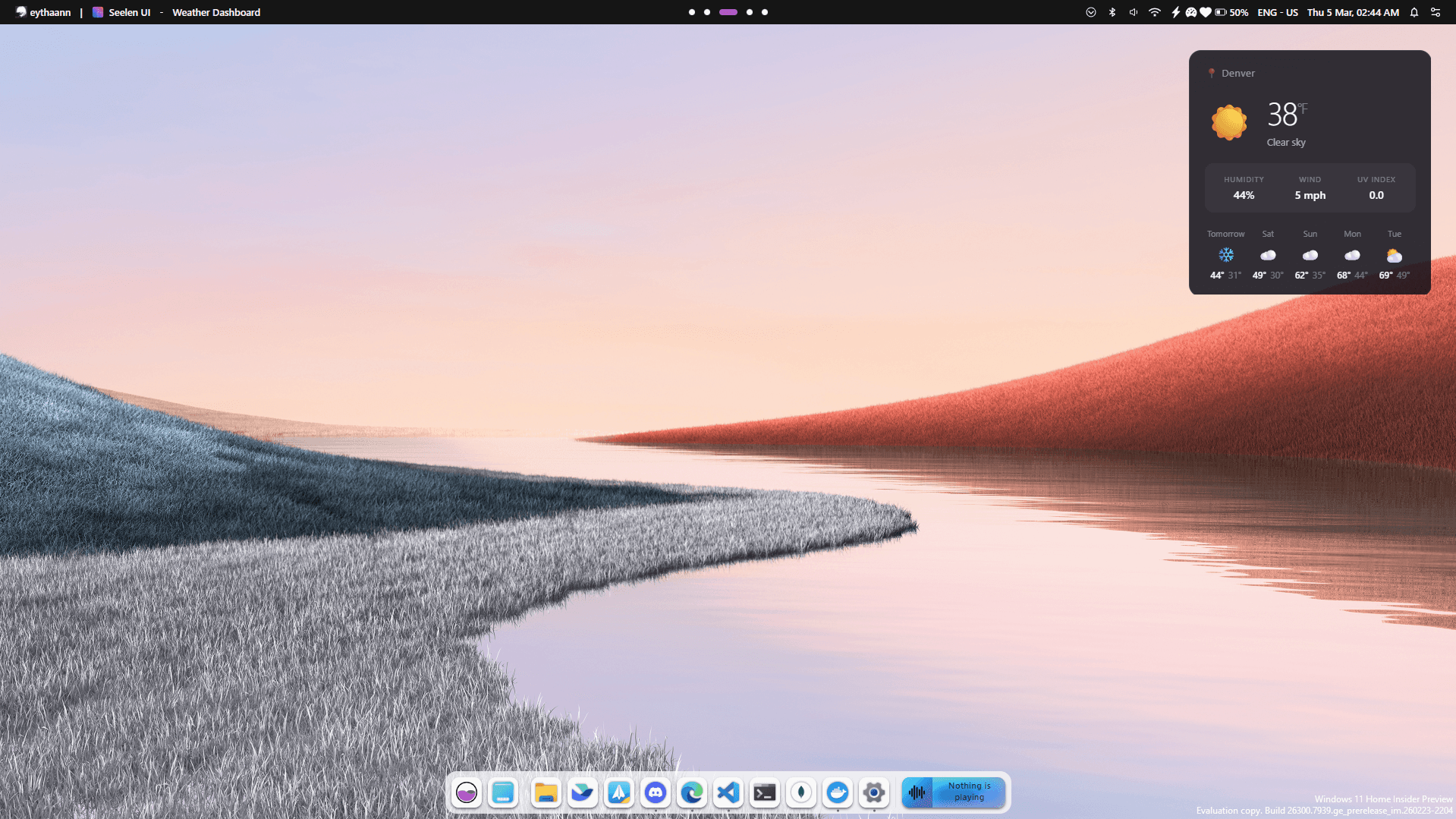 Seelen UI desktop customization preview