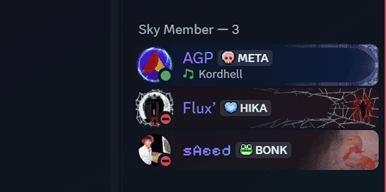 Unique Discord role badge illustration